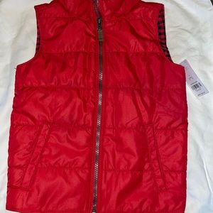 Brand New w/ Tags - Carters Buffalo Plaid sleeveless  Zip Up vest